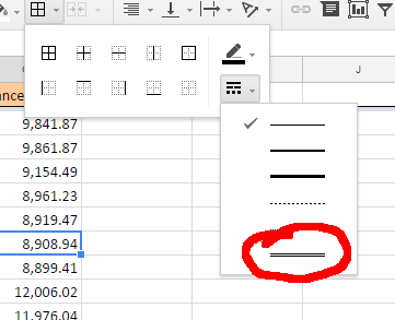 how to underline in excel without using border